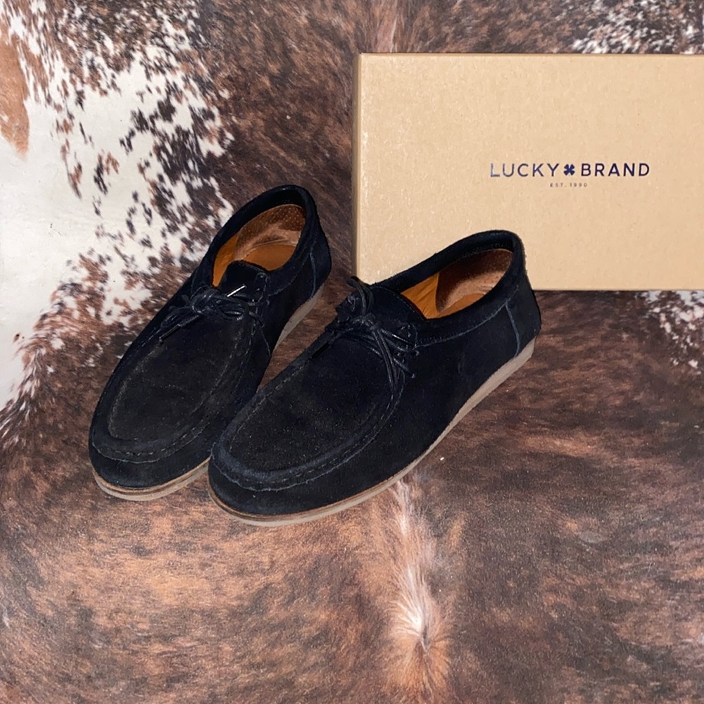 Lucky Brand Black Suede Shoes